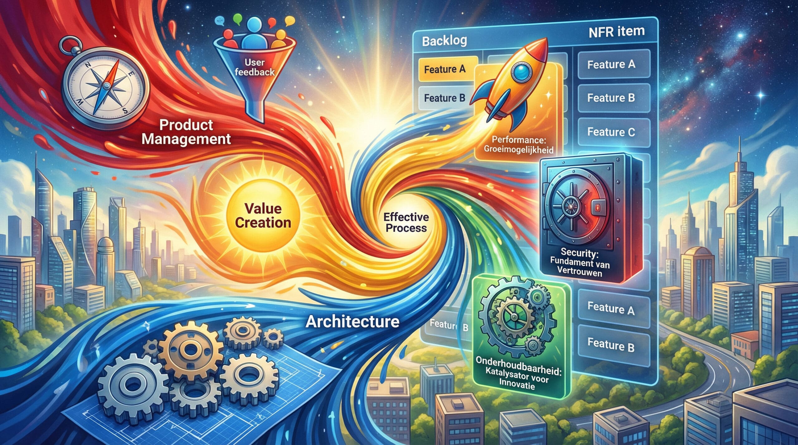 Gezamenlijke backlog productmanagement en architectuur